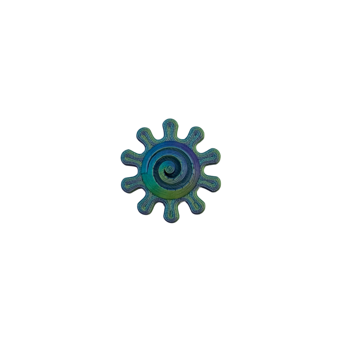 eko mini keyring - ocean - silk tri-colour - gear